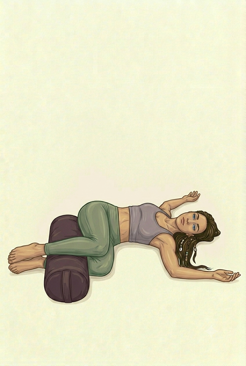 Twist allongé — torsion douce sur le dos avec bolster