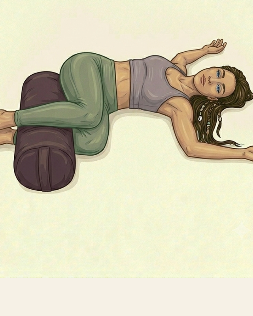 Torsion couchée douce, bras étendu et aisselle ouverte